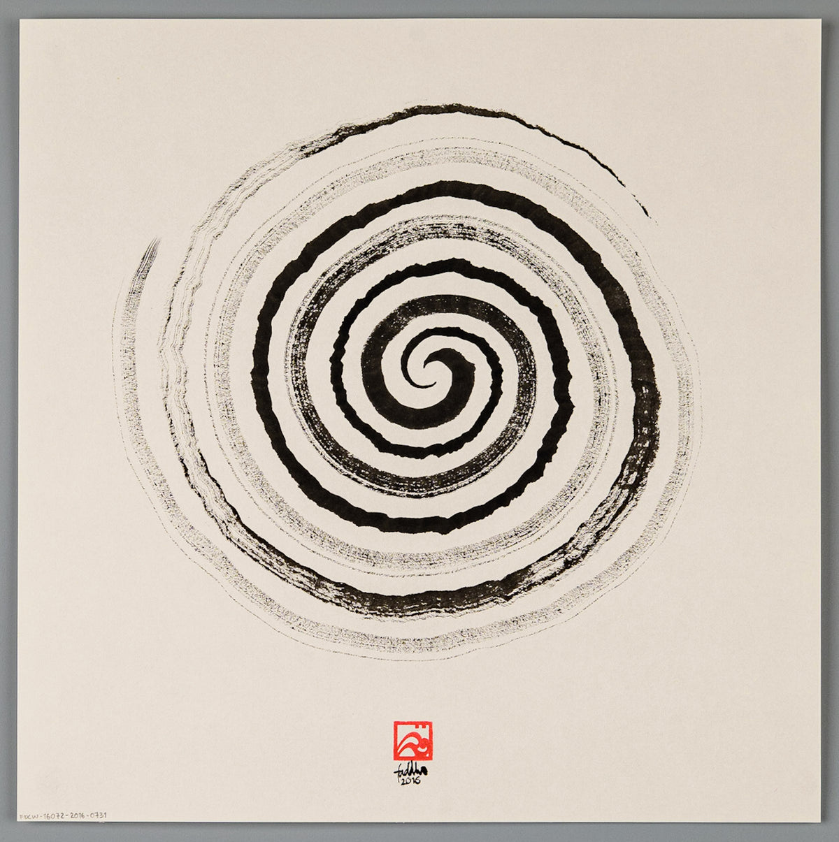 Scientific and mystical abstract illustration painting, Trails of Qi, energy flowing outwards.